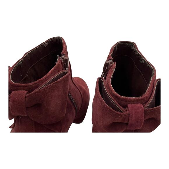 EUC Gianni Bini Burgundy Bootue with Bow Size 8.5 - Picture 5 of 7